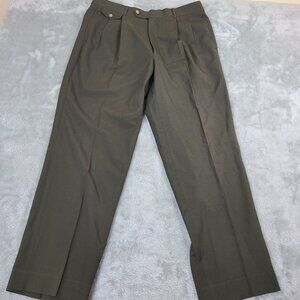 Cordovan & Grey 100% Virgin Wool Brown Pants 36‎ x 30